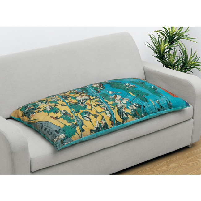 風流蛙大合戦之図／長座布団