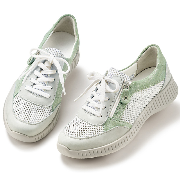 4E･ファスナー付きメッシュスニーカー