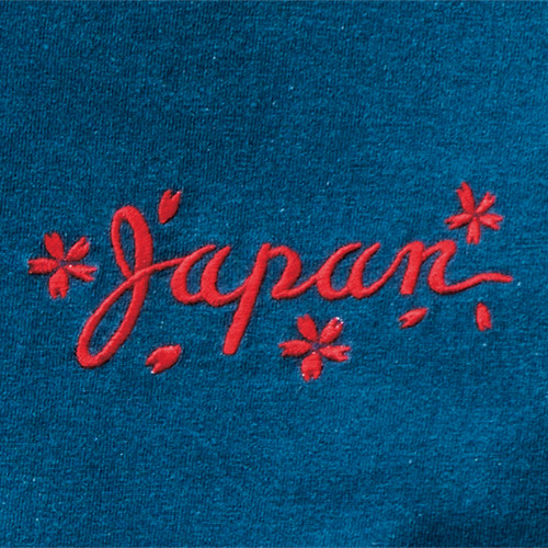インディゴ抜染プリント･ヘビーオンスTシャツ