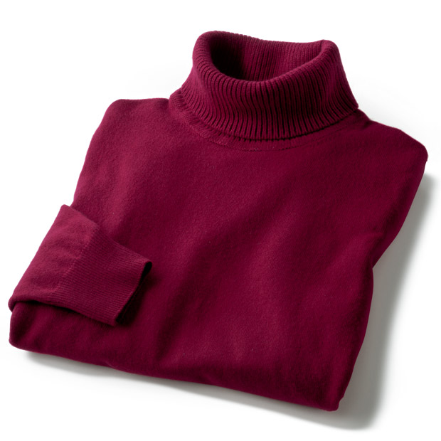 ジーロンラムロールネックセーター