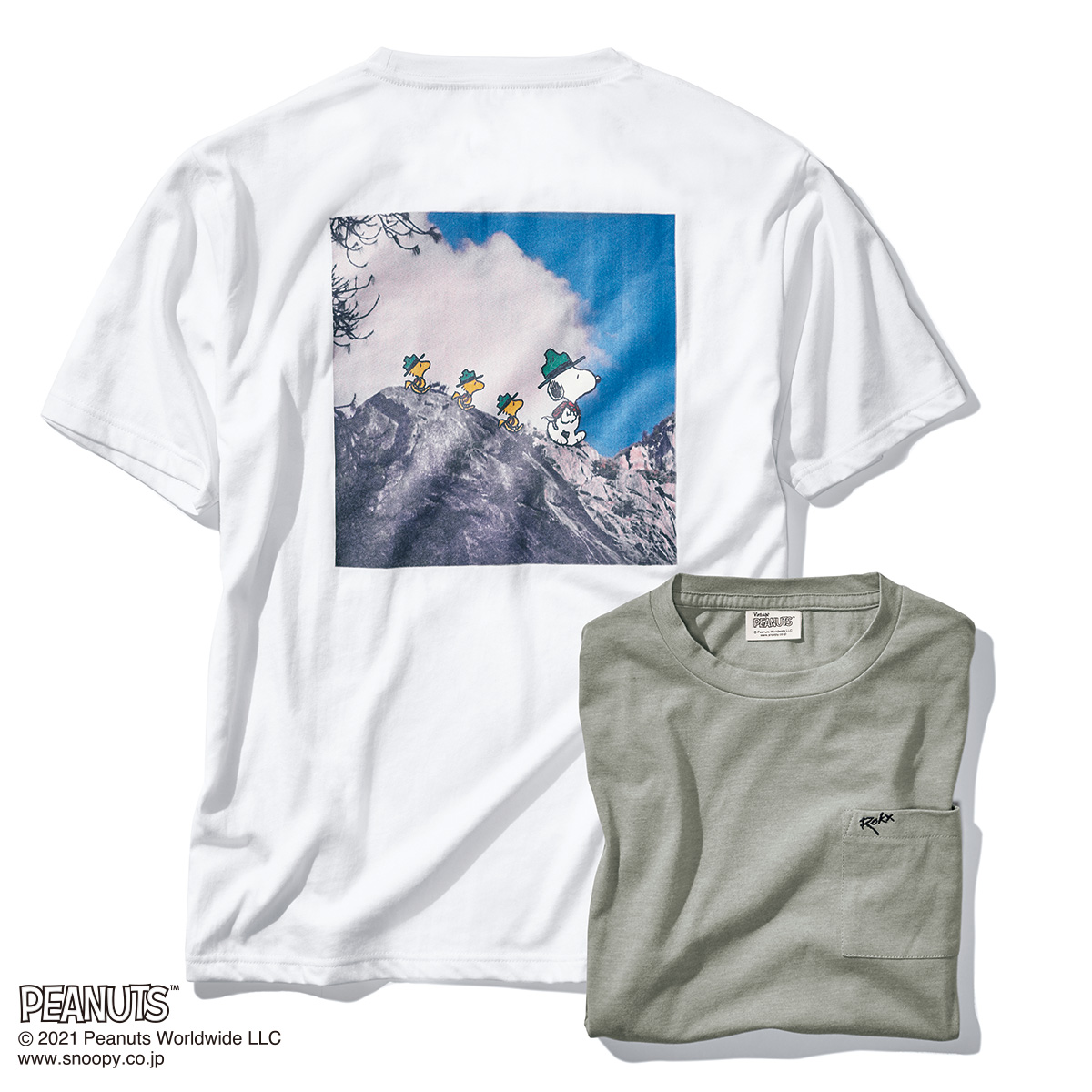 Rokx バックプリント ポケット付きtシャツ 2色セット ライトアップオンラインストア Rokx バックプリント ポケット付きtシャツ 2色セット ライトアップオンラインストア