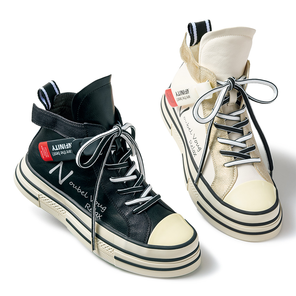デザインハイカットスニーカー