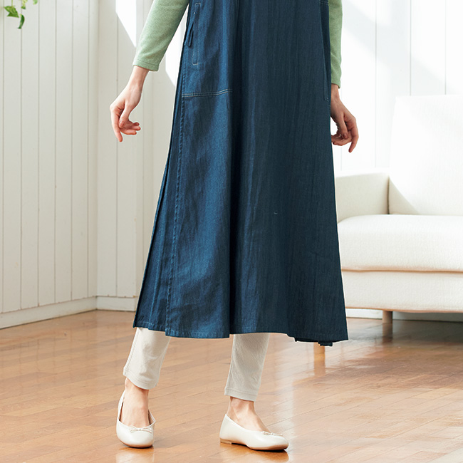 接結コットンレギンス／2色セット