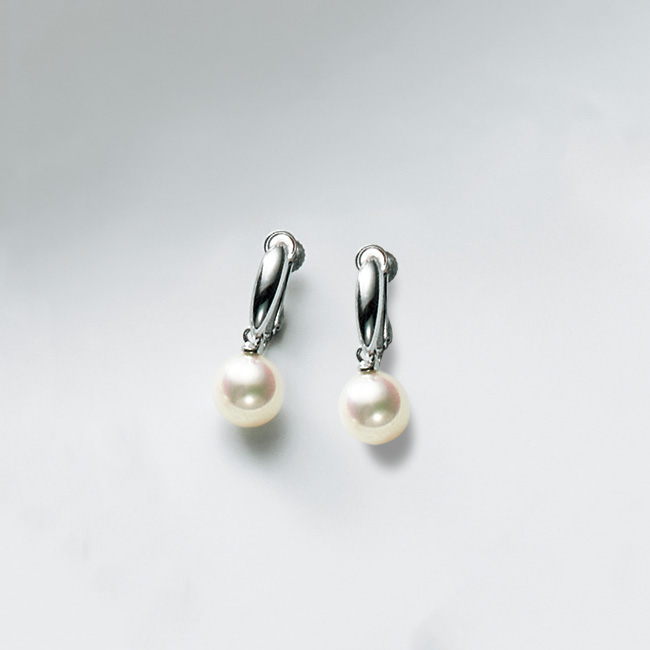 無調色･バロックパールイヤリング／当社限定