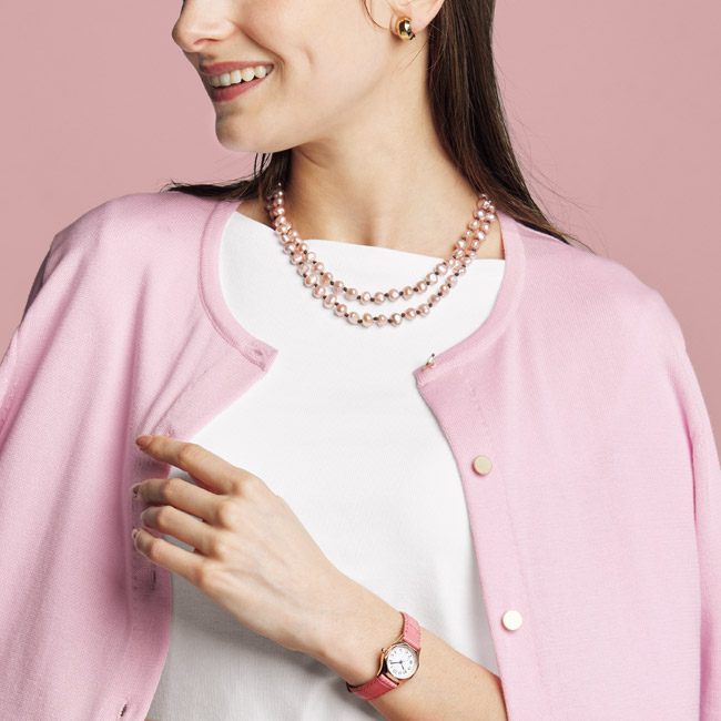 淡水バロックパール二連ネックレス