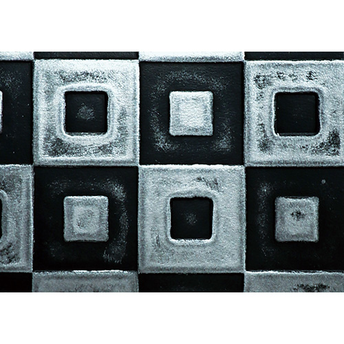 型押しレザーを使った和モダンバッグ