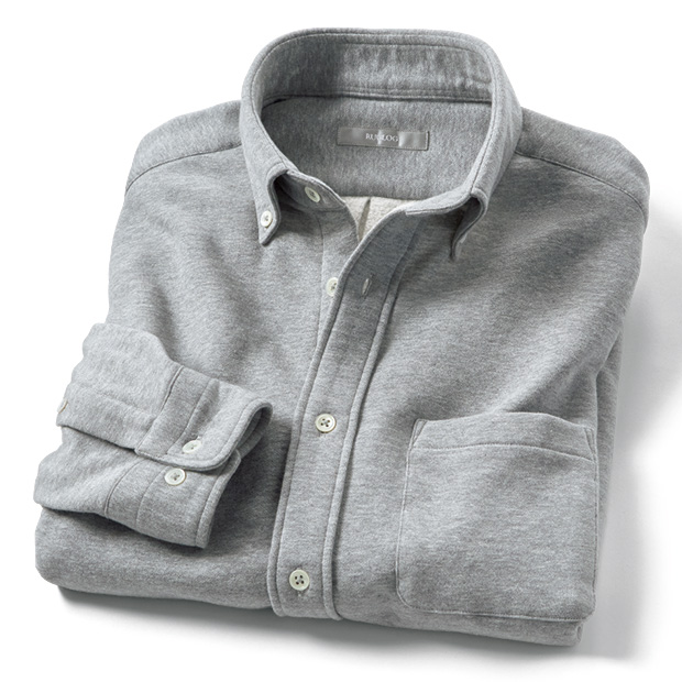 コットン裏起毛シャツ