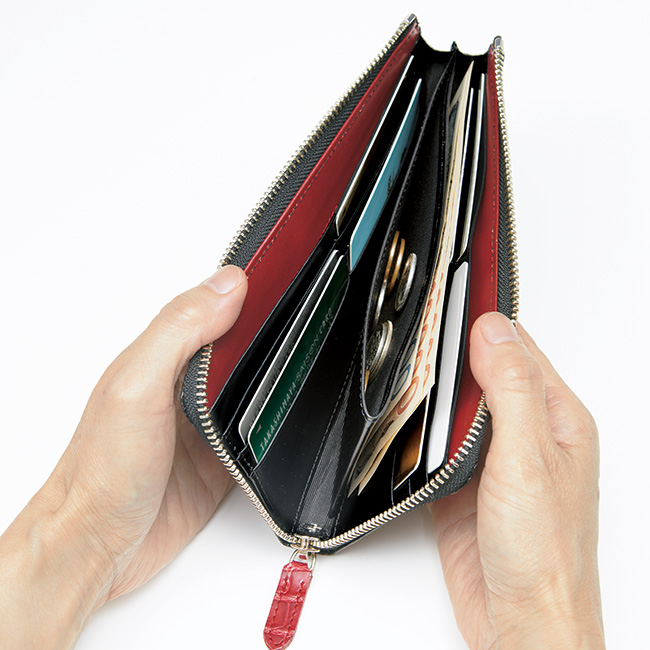 シャイニングクロコのL字長財布