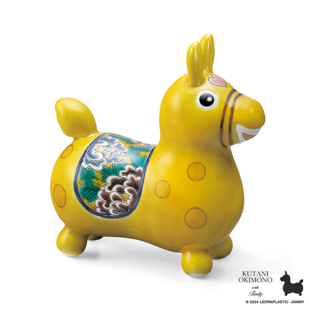 九谷焼 ロディ「青地白花文」 RODY 工芸品