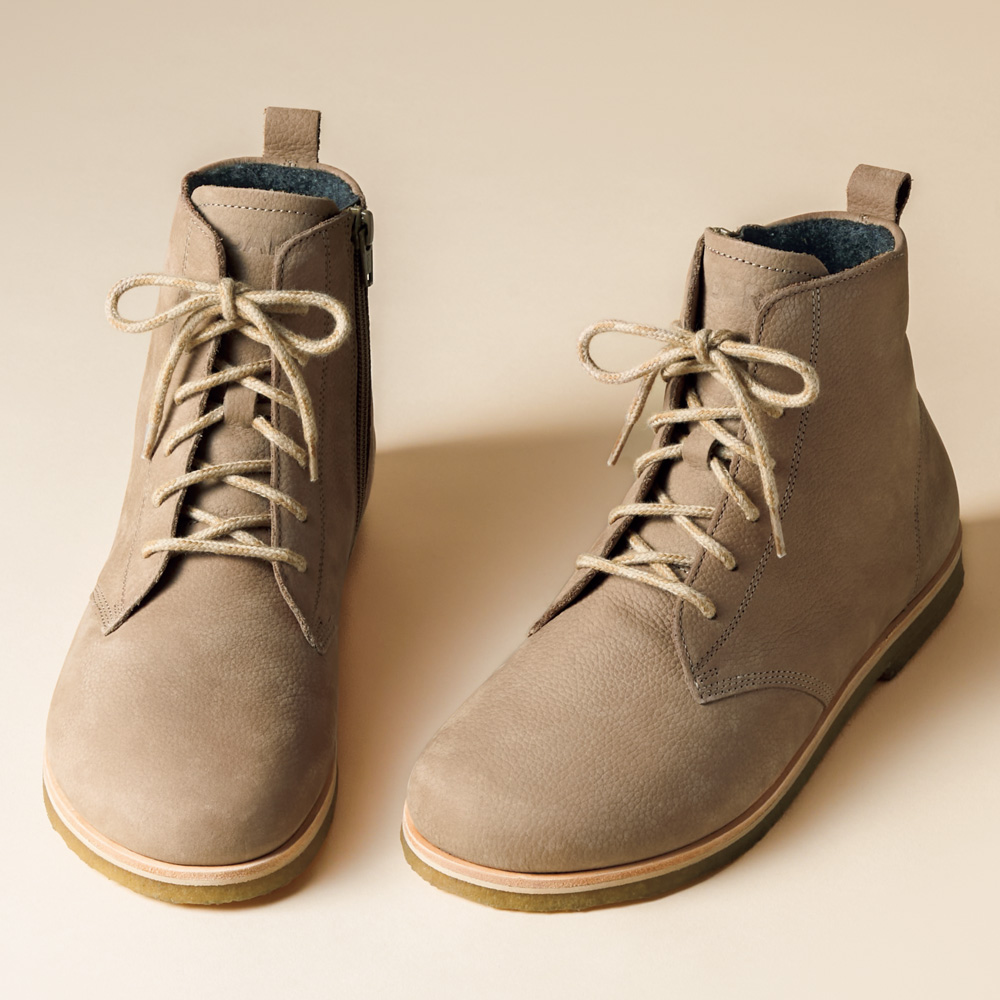 サイドファスナー付きブーツ/シェイ