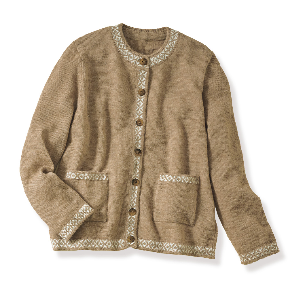 アルパカカーディガン