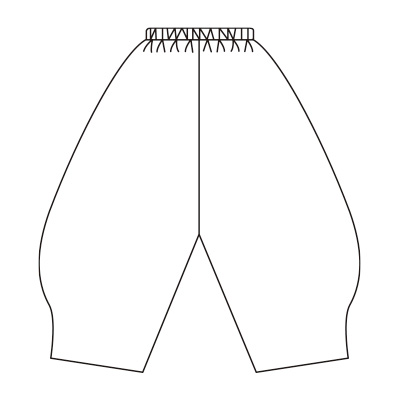 ステッチ入りコットンデザインパンツ