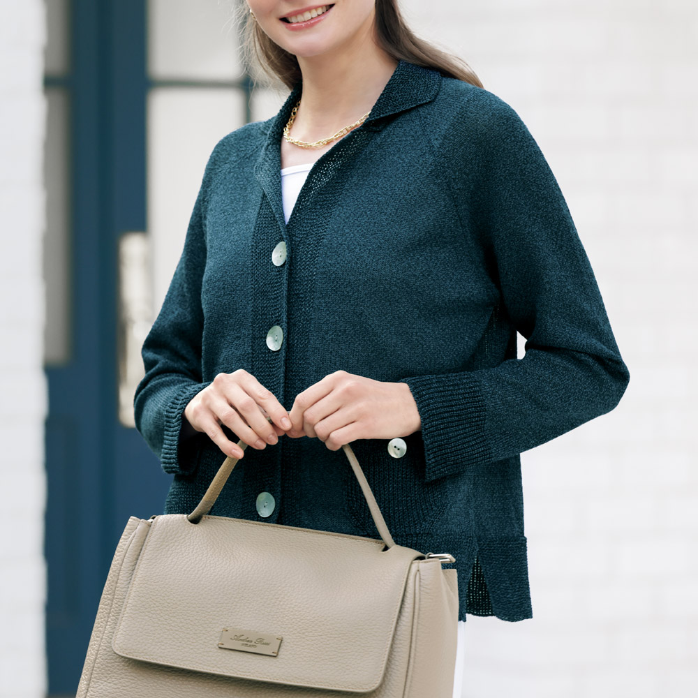 和紙混カーディガン