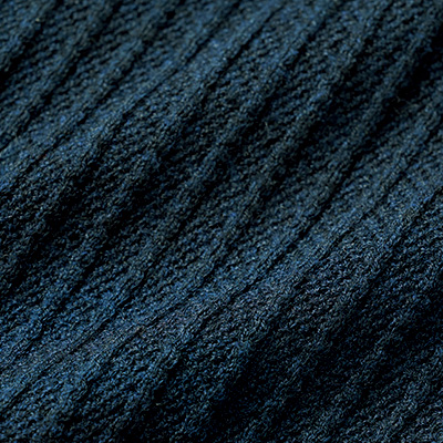 ストライプジャカードニットポロシャツ