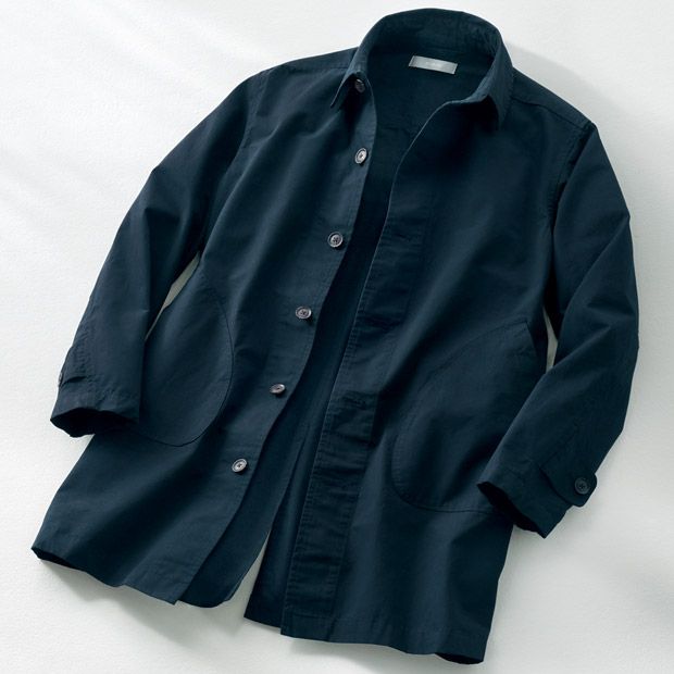 洗えるシルク混･撥水シャツコート