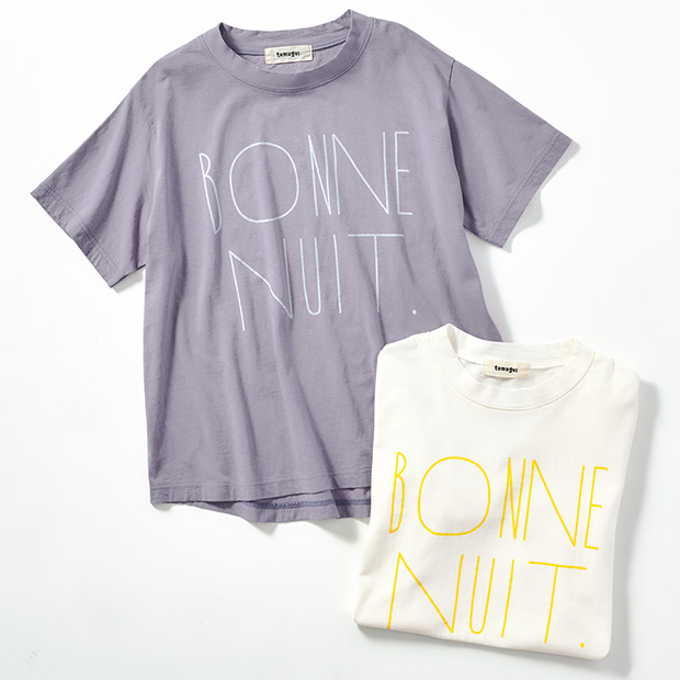 ラフィ天竺プリントTシャツ／2色セット