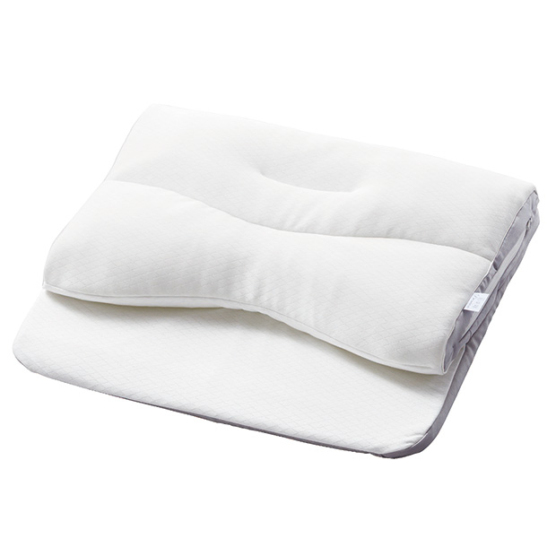 もっと肩楽寝プレミアム枕／専用カバー付き