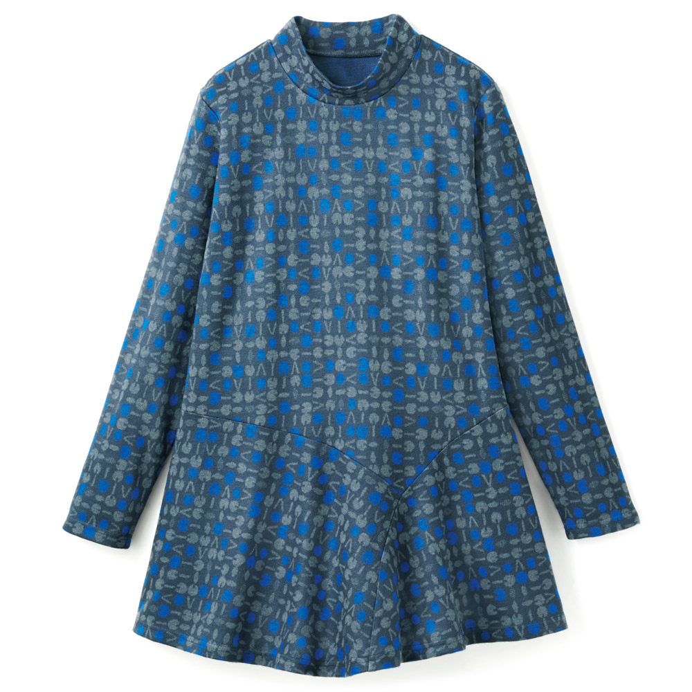 カレンサーモ変形ドットジャカードプルオーバー