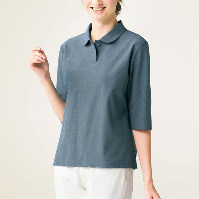 UVカット･コットン混ポロシャツ
