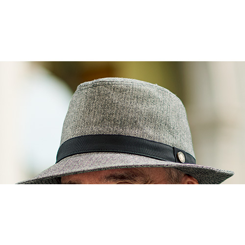 尾州産ツイードハット