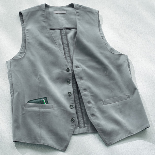 和ざらしコーデュロイベスト