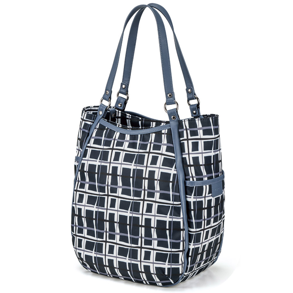 撥水チェック柄トートバッグ