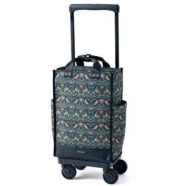 ストッパー付きキャリーバッグL／いちご泥棒