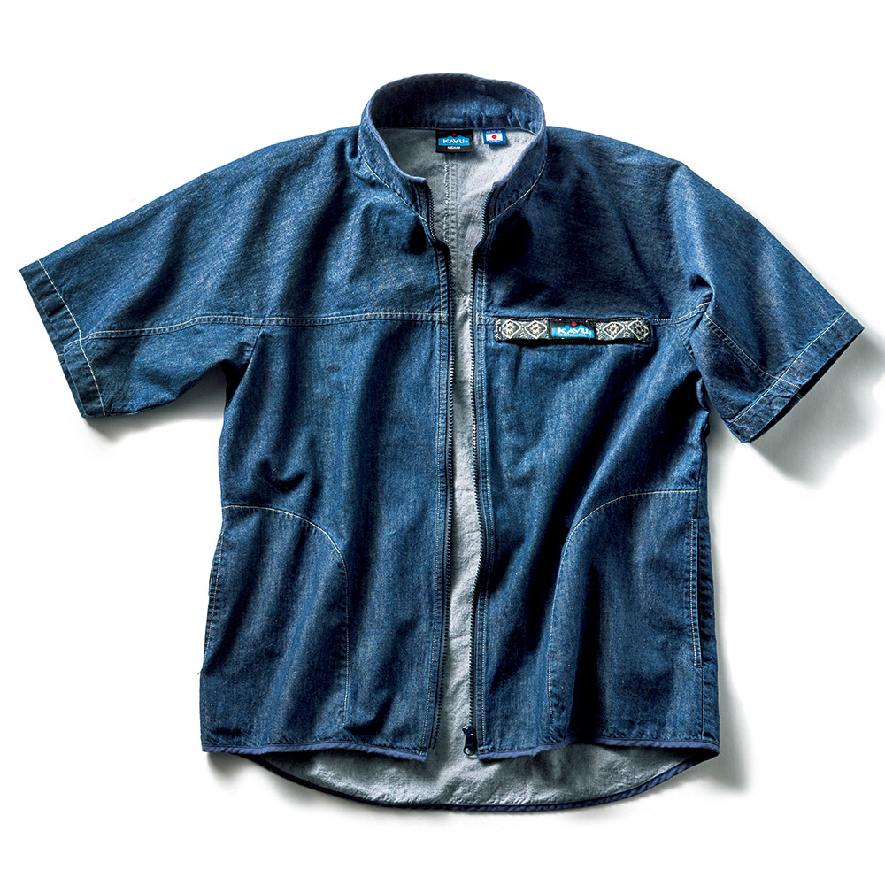 カブー ライトデニム半袖フルジップジャケット ライトアップオンラインストア