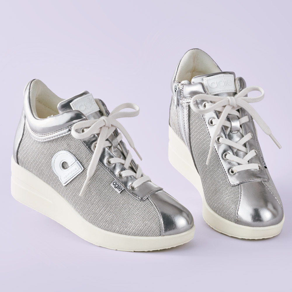 グリッターメタリックハイソールスニーカー