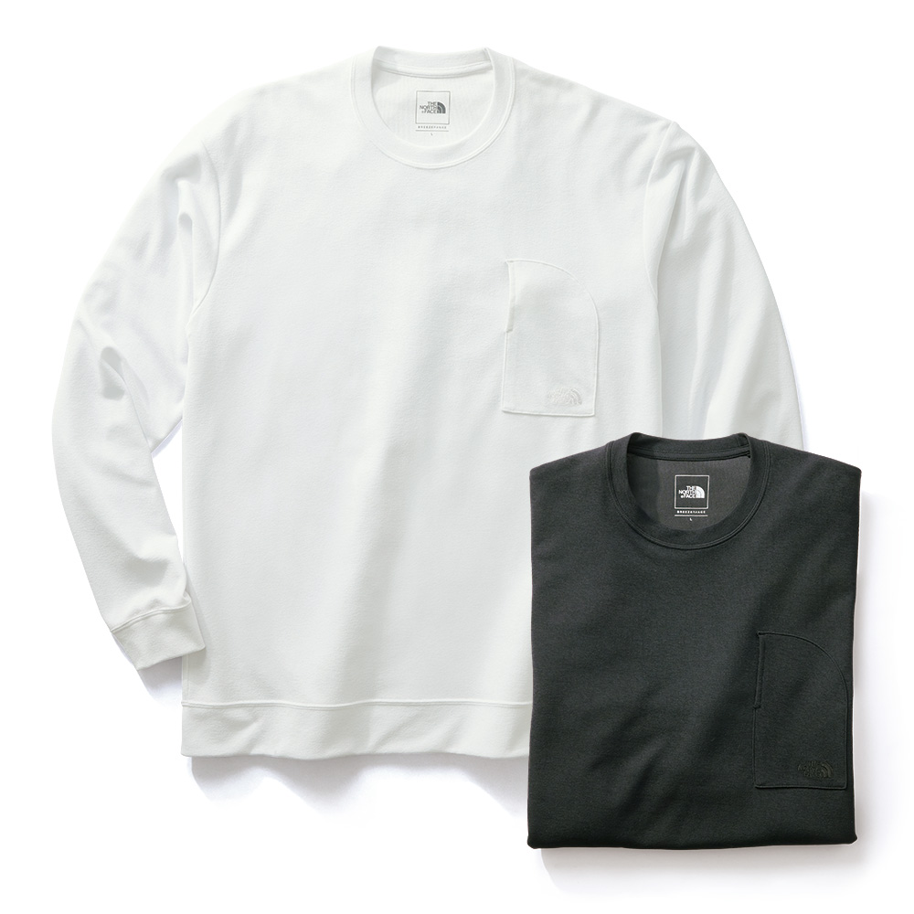 ロングスリーブクレープウェーブティー／2色セット