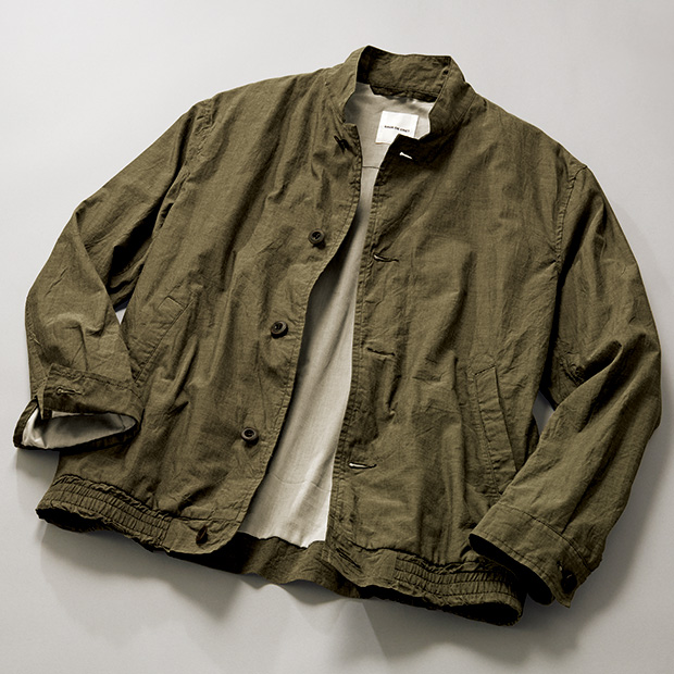 オーガニックコットンローン･軽量ブルゾン