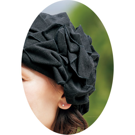 モチーフ付きジャージーキャップ