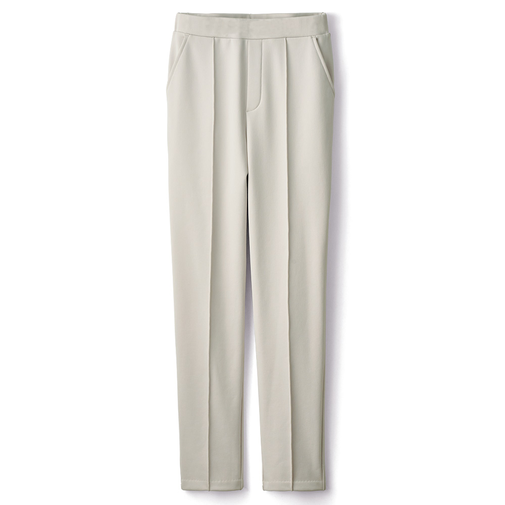 裏起毛･ピンタックテーパードパンツ