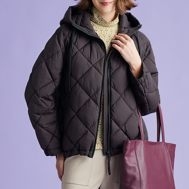 コットンシルク･ハイネックプルオーバー