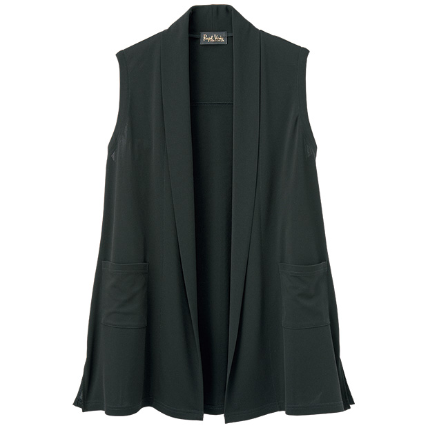 落ち感のきれいなロングベスト