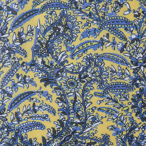 綿シルクプリントブラウス