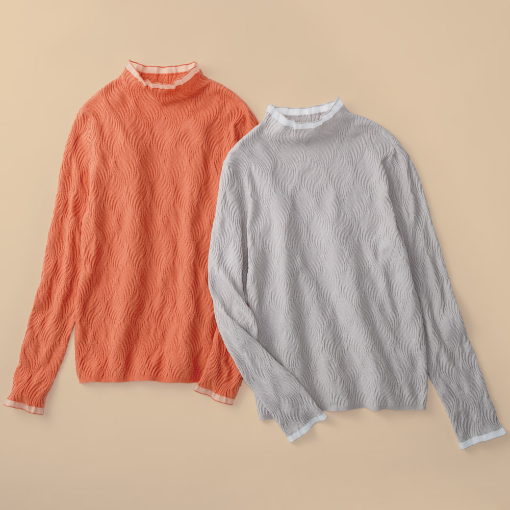 ジャカードニットプルオーバー