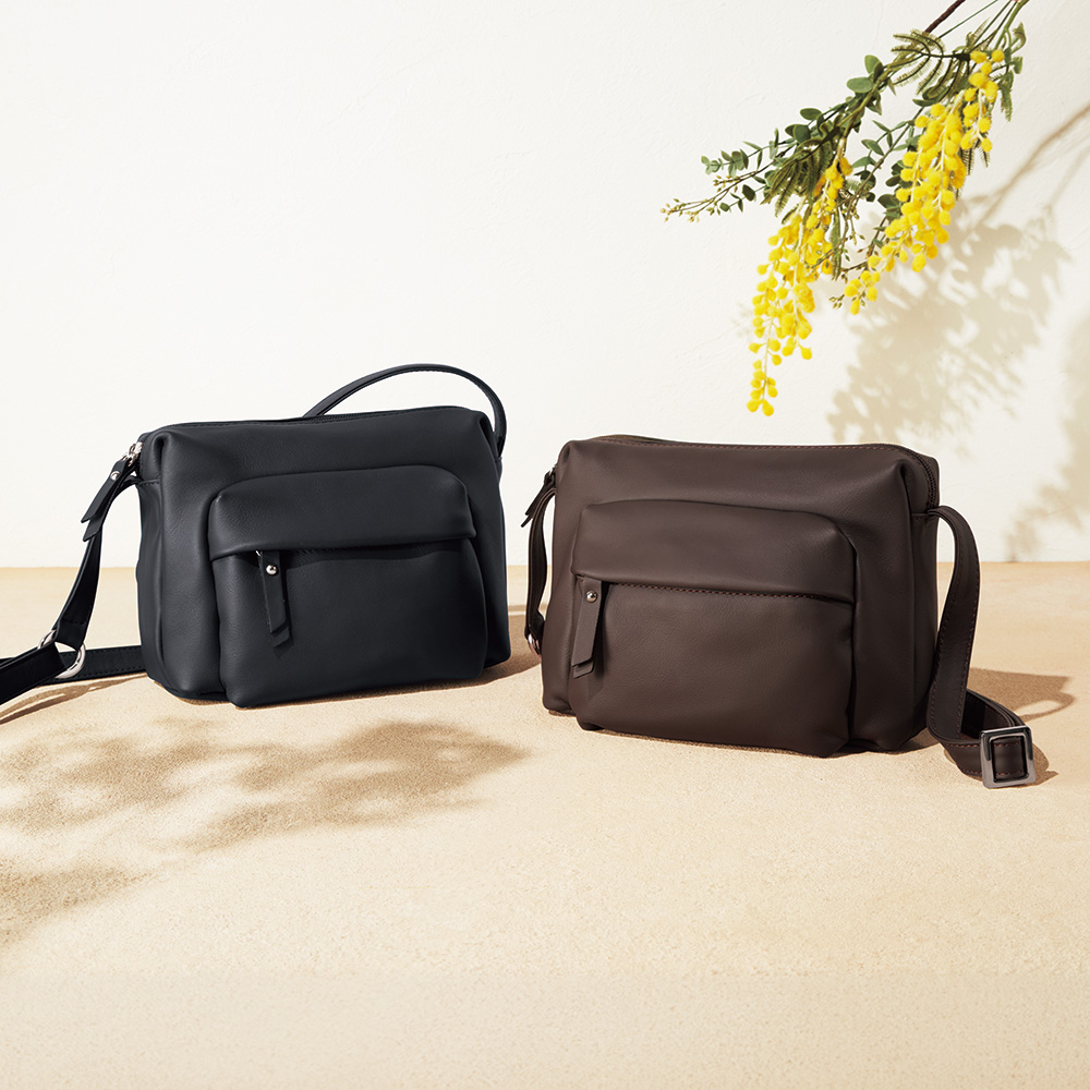 柔らかレザー･ショルダーバッグ