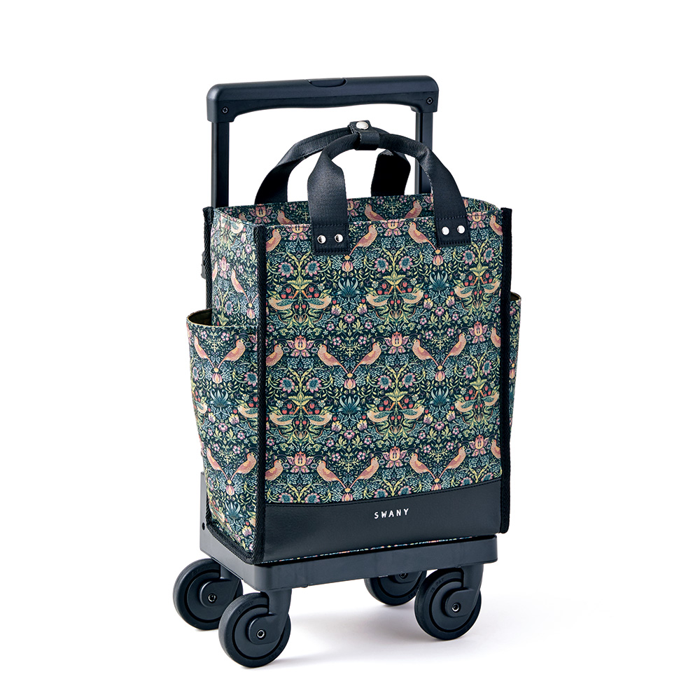 ストッパー付きキャリーバッグM／いちご泥棒