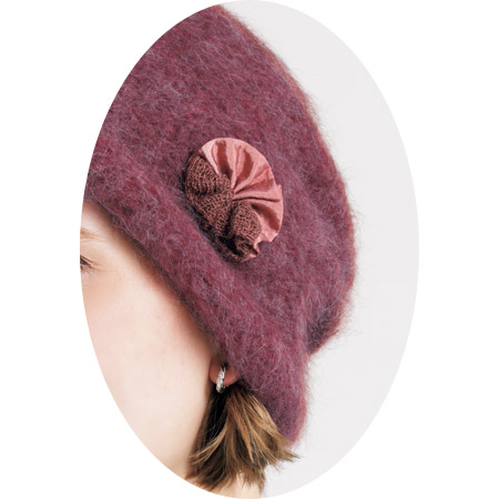 アンゴラニット帽子