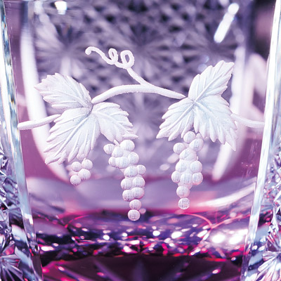凛然切子×花岡グラヴィ―ル・酒杯