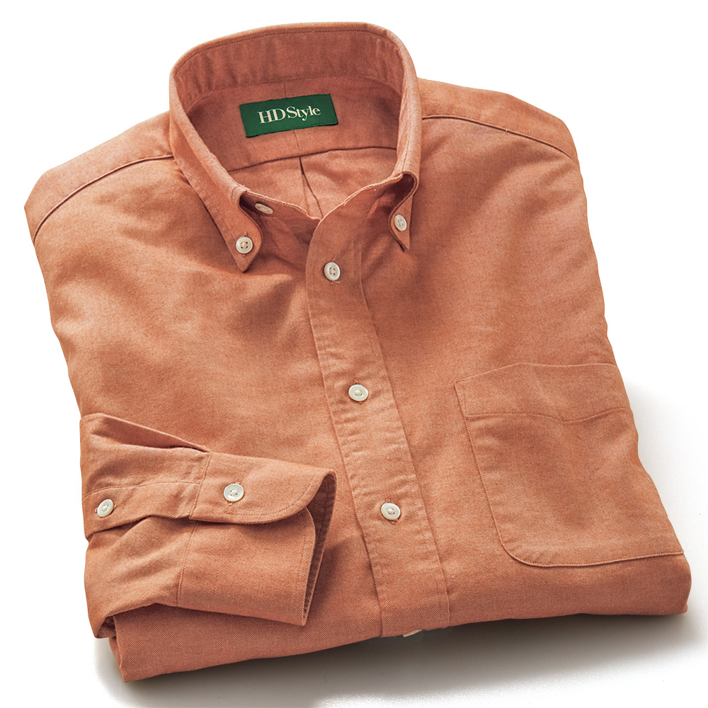 オーガニックコットン起毛B.D.シャツ