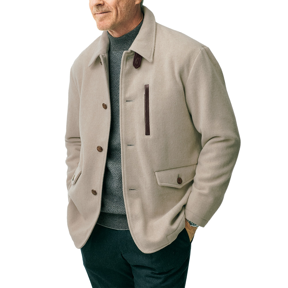 ピュアウールモッサ・ハーフコート