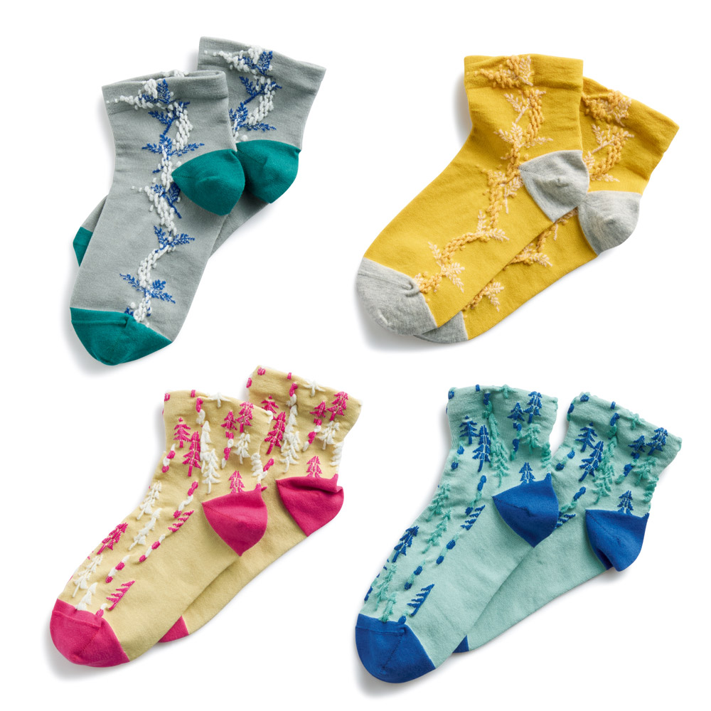 コットン混ソックス／4種セット