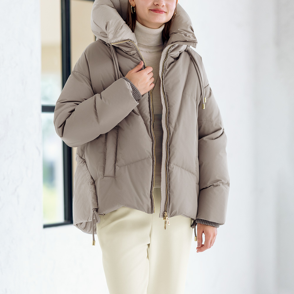 マフラーいらずのダウンジャケット