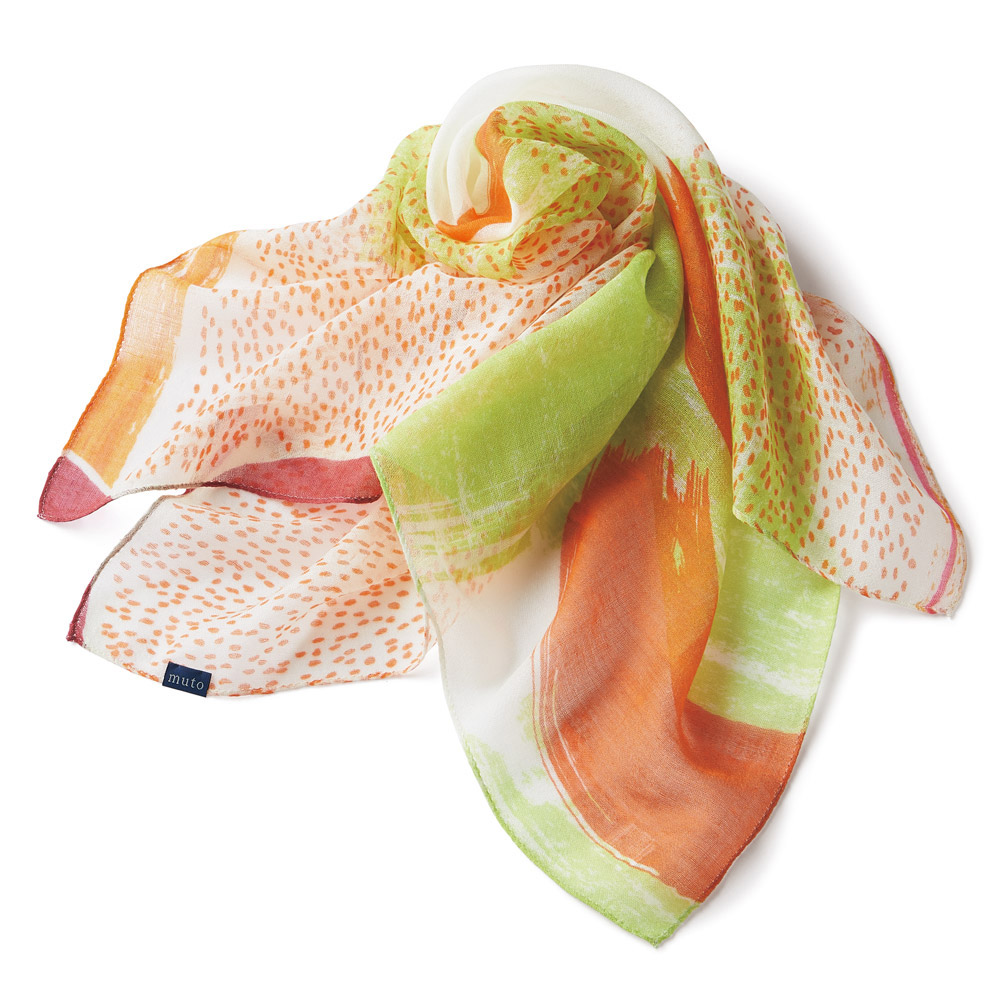 シルクウールのスカーフ