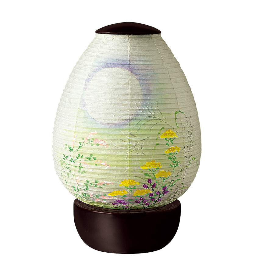 創作提灯「春慶秋草」／精霊飾り付