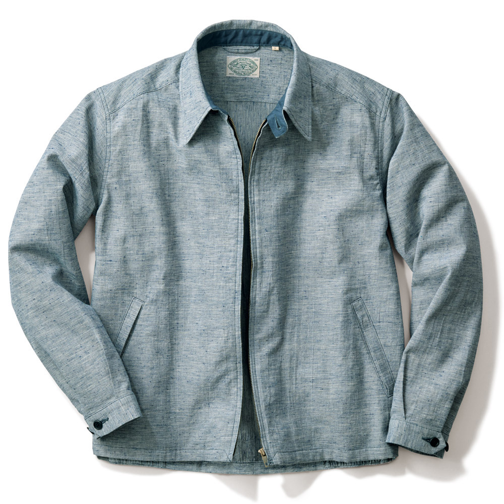 播州織コットンリネン･ネップブルゾン