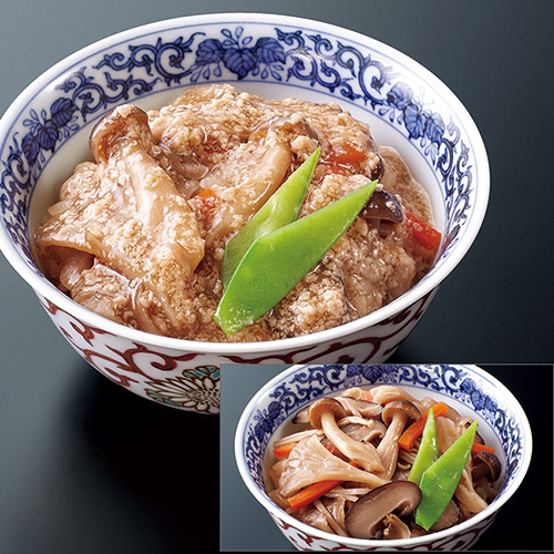 きのこ御飯／鶏そぼろ餡