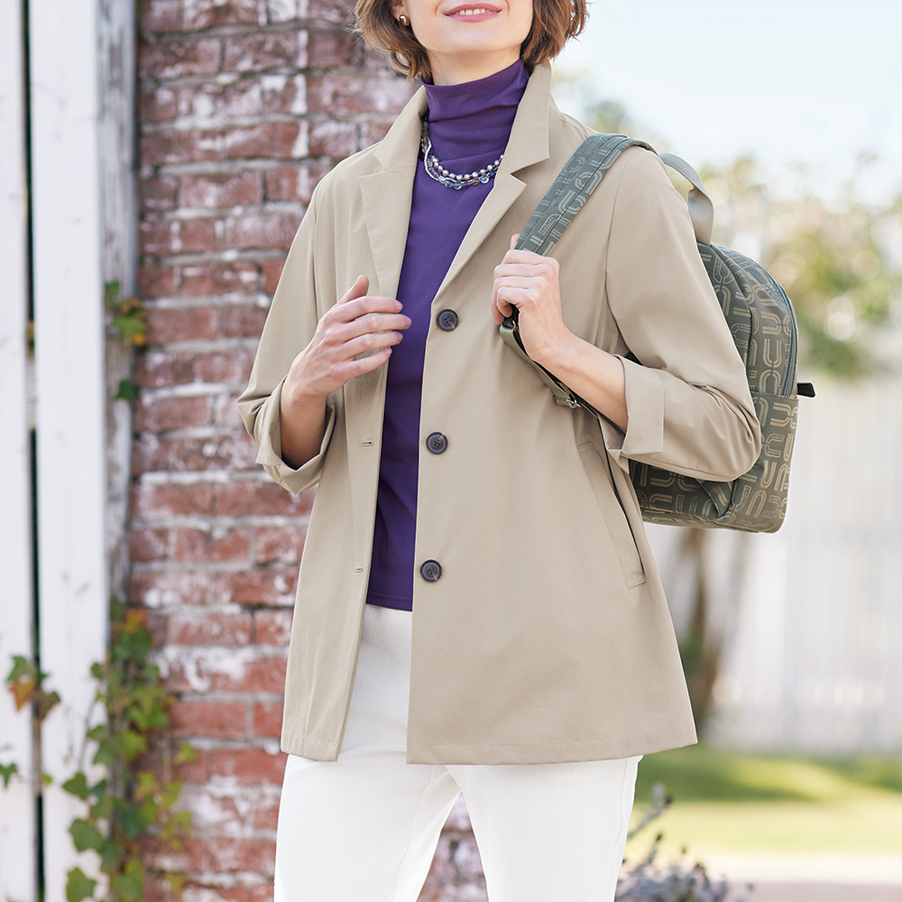 機能素材ハーフコート